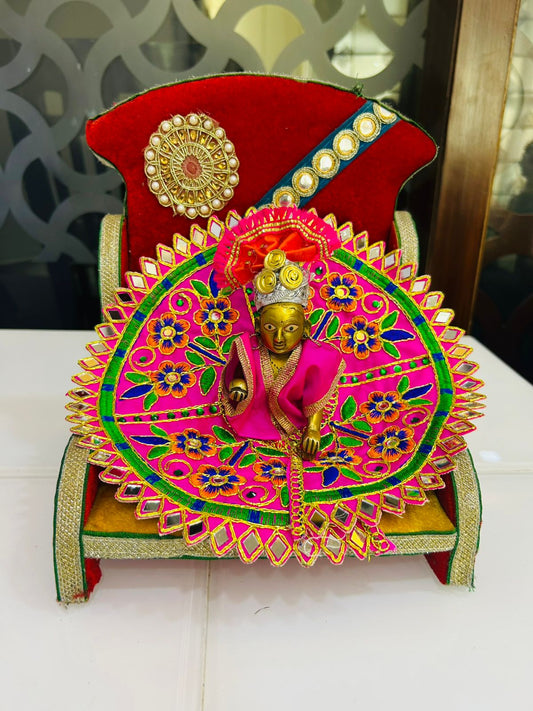 Flower Design Laddu Gopal Dress [size: 5]