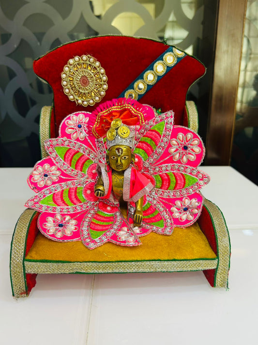 Laddu Gopal Leaf Design Dress