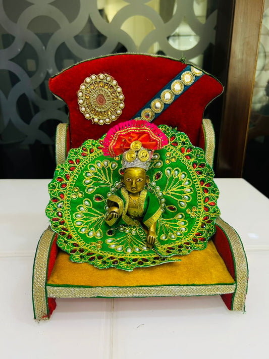 Stone Work Laddu Gopal Dress