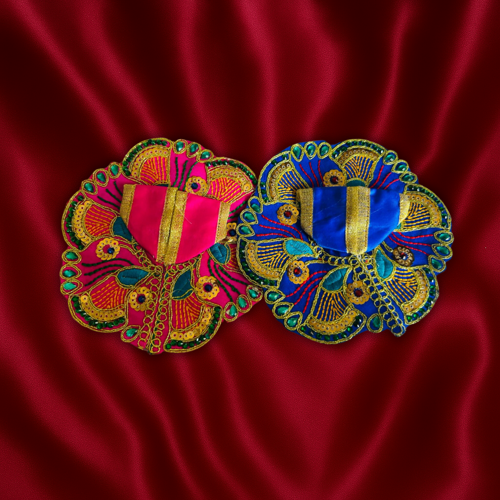 Mor Pankh Laddu Gopal Dress Pair of 2