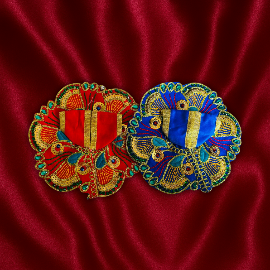 Mor Pankh Laddu Gopal Dress Pair of 2