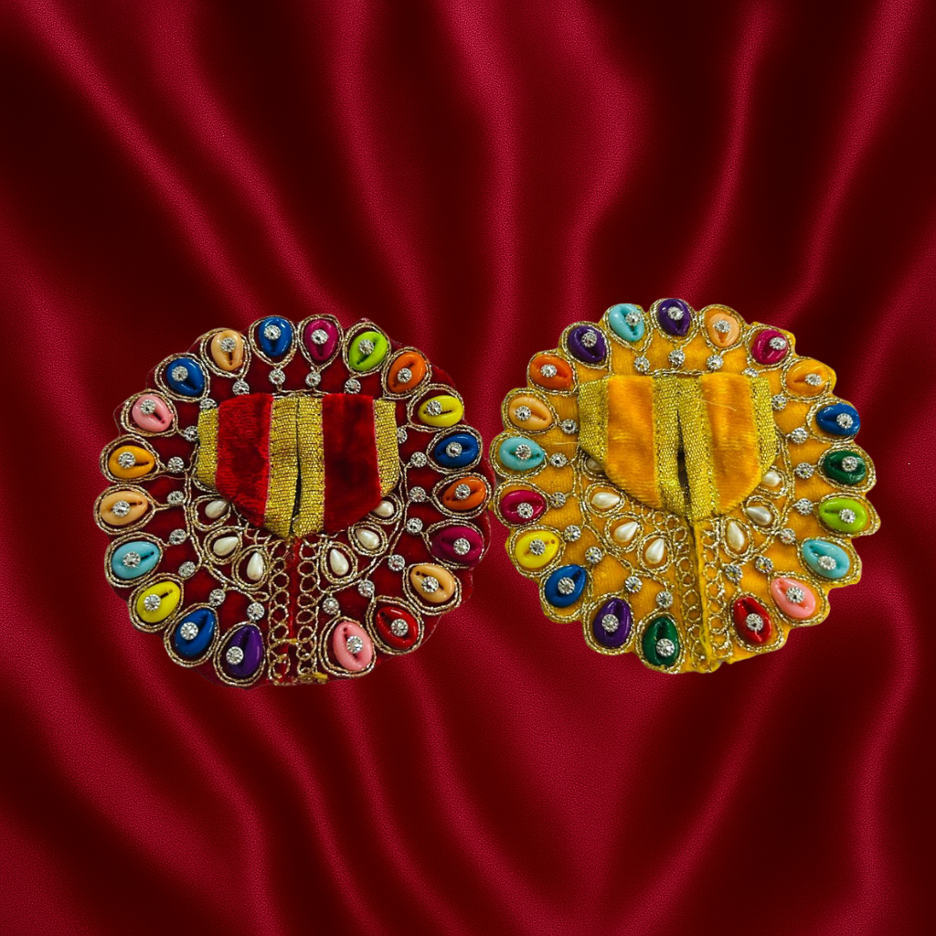 Velvet Laddu Gopal Dress Pair of 2
