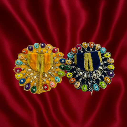 Velvet Laddu Gopal Dress Pair of 2